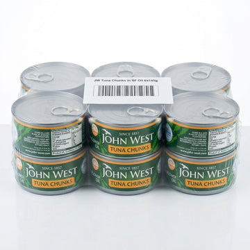 John West Tuna Chunks in oil 145g X 12