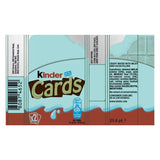 Kinder Cards 25.6g ingredients