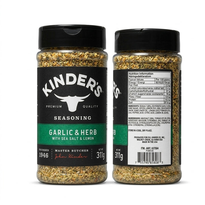 Kinder’s Garlic & Herb Seasoning with Sea Salt & Lemon 311g-1