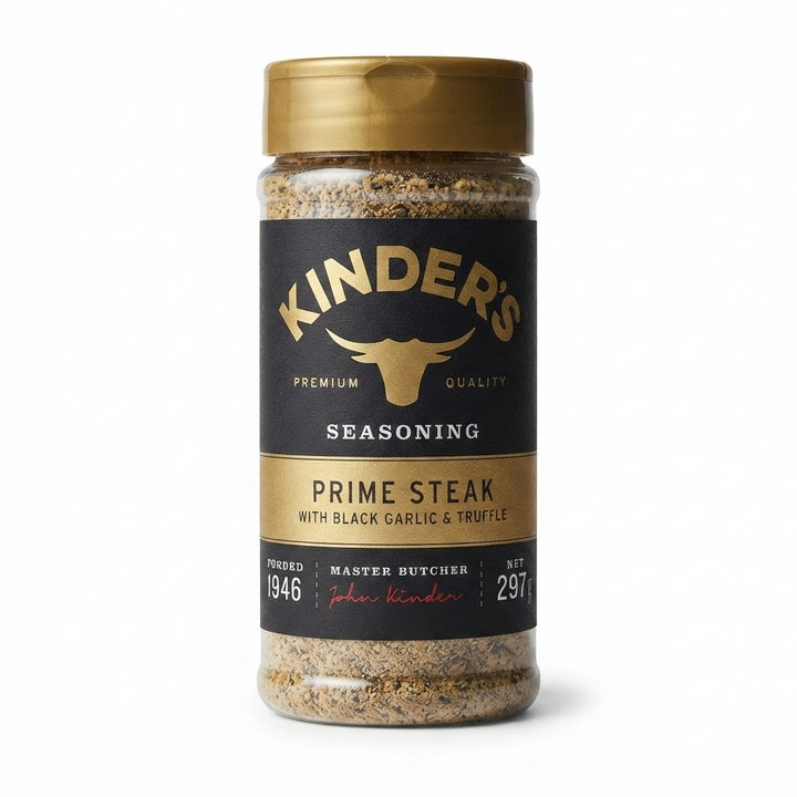 Kinder’s Prime Steak Seasoning with Black Garlic & Truffle 297g