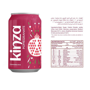 Kinza Pomegranate 320ml Ingredients