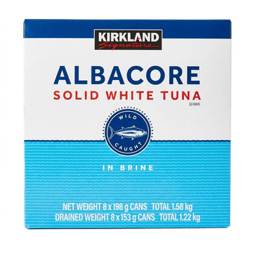 Kirkland Signature Albacore Solid White Tuna in Brine 198g X 8