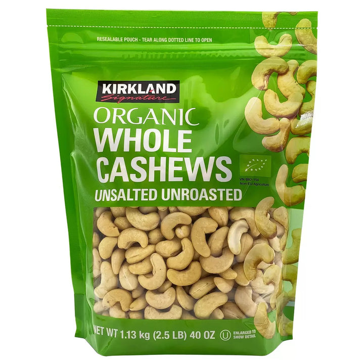 Kirkland Signature Organic Cashews 1.13kg