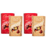 Lindt Lindor Milk Chocolate and Assorted Chocolate Truffles 200g X 4