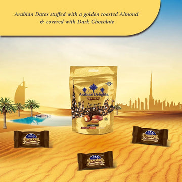 Luxurious Dates with Nuts and Dark Chocolates Arabian Delights 100g 11