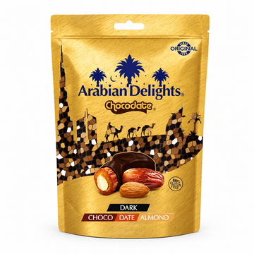 Luxurious Dates with Nuts and Dark Chocolates Arabian Delights 100g