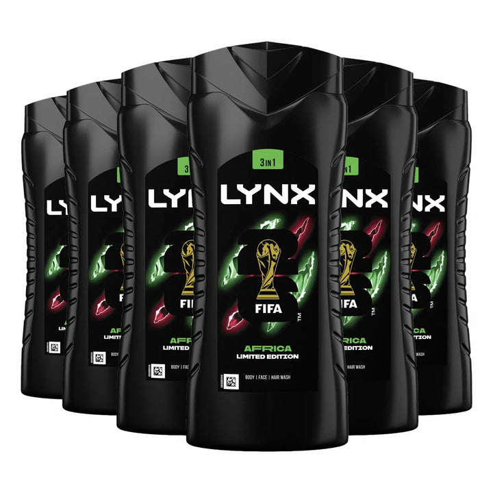 Lynx Africa Shower Gel 500ml X 6