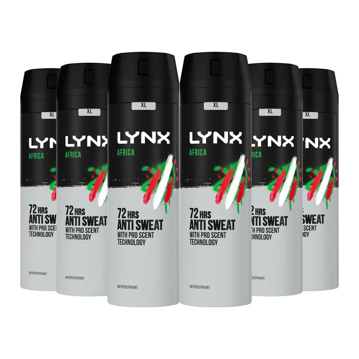 Lynx Anti-Perspirant Africa 200ml X 6