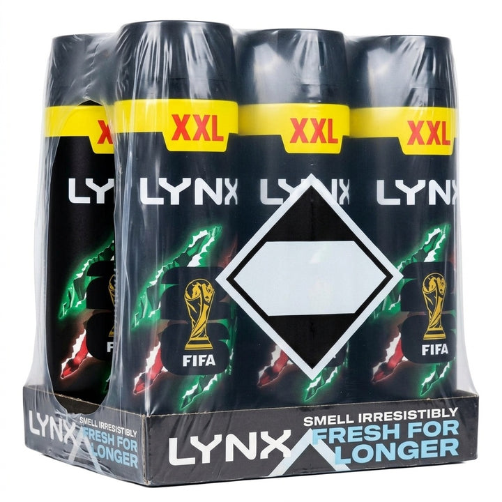 Lynx Body Spray Africa 300ml X 6