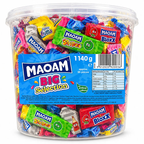 MAOAM Big Selection Bucket 1140g | Assorted Chewy Sweets