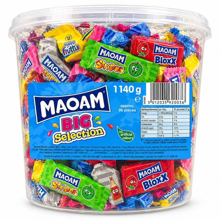 MAOAM Big Selection Bucket 1140g | Assorted Chewy Sweets