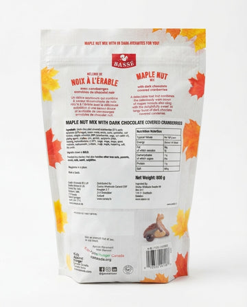 Maple Nut Mix With Chocolate Covered Cranberries Basse 800g-1