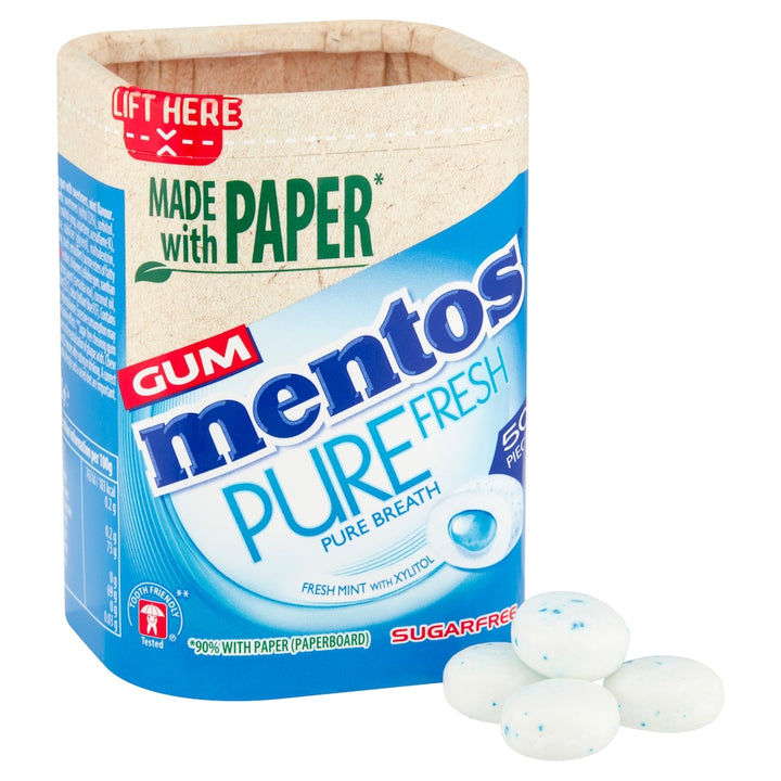Mentos Pure Fresh Mint Gum 50 Pieces-1
