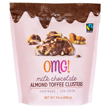 Milk Chocolate Almond Toffee Clusters OMG 680g