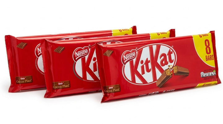 Nestle KitKat 4 Finger Milk Chocolate Bar, 3 x 8 Pack