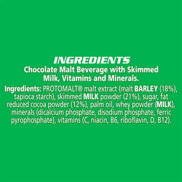 Nestle Milo Malted Milk 400g Ingredients