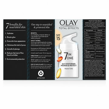 Olay Total Effects Age Moisturiser 50ml X 2-2
