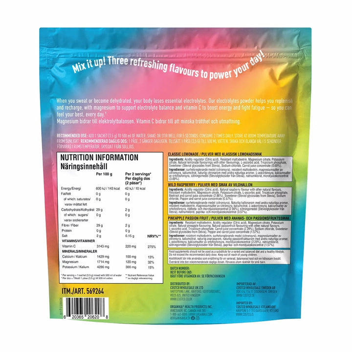 Organika Electrolytes Variety Pack 45 Sachets-1