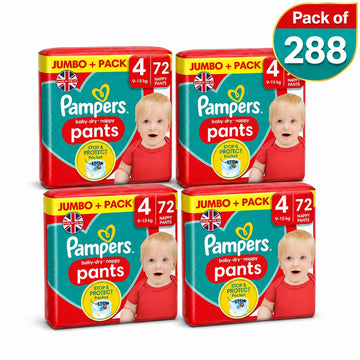 Pampers Baby Dry Pants Size 4, 4 x 72 Pack