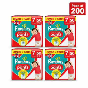 Pampers Baby Dry Pants Size 7, 4 x 50 Pack