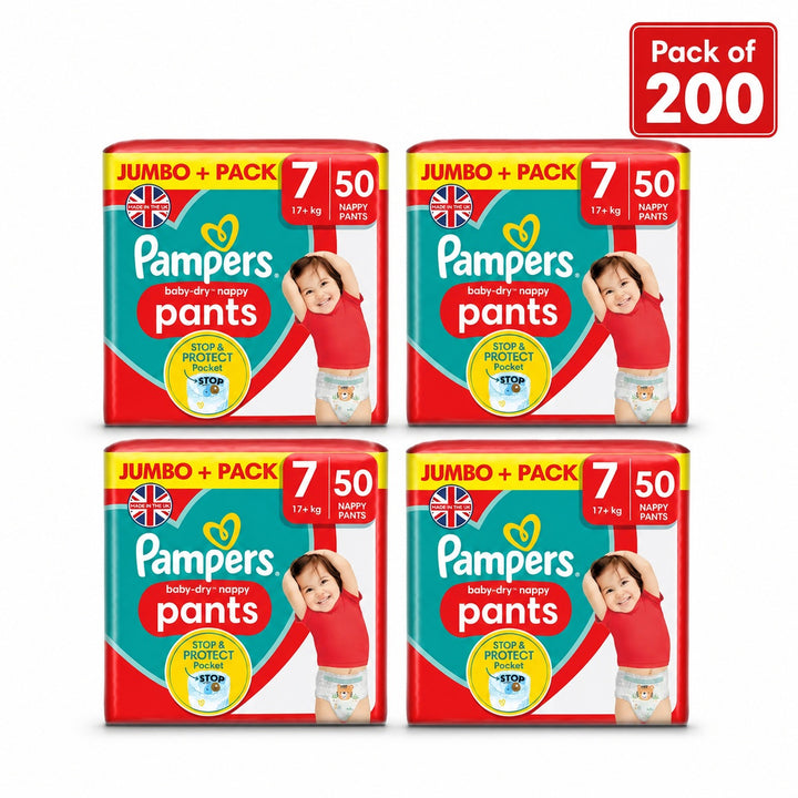 Pampers Baby Dry Pants Size 7, 4 x 50 Pack