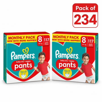 Pampers Baby Dry Pants Size 8, 234 Pack