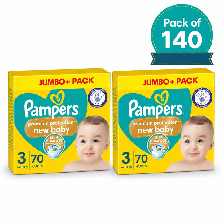 Pampers Premium Protection New Baby Size 3, 140 Pack