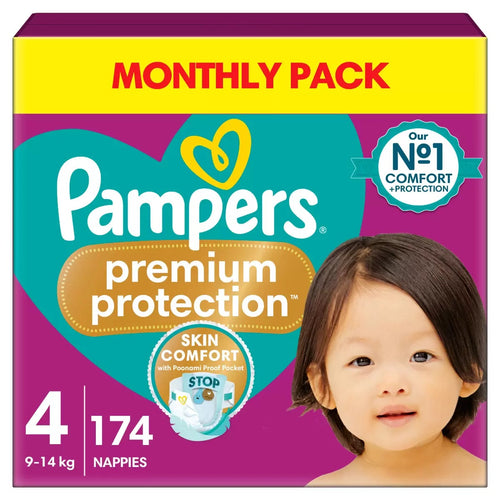 Pampers Premium Protection Size 4, 174 Pack