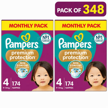Pampers Premium Protection Size 4, 348 Pack