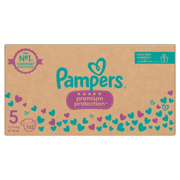 Pampers Premium Protection Size 5, 152 Pack-1