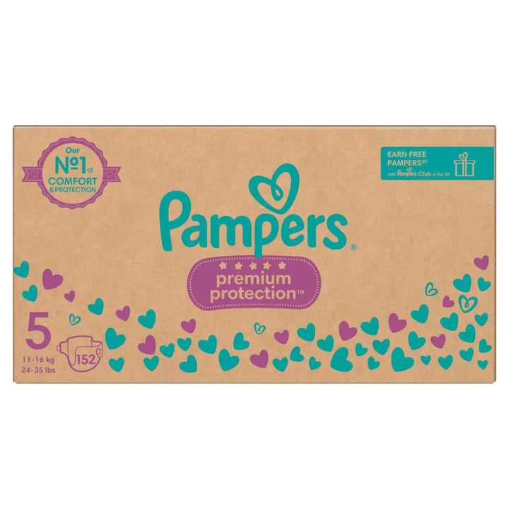 Pampers Premium Protection Size 5, 152 Pack-1