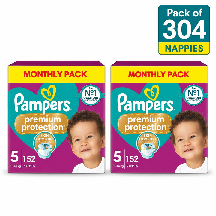 Pampers Premium Protection Size 5, 304 Pack