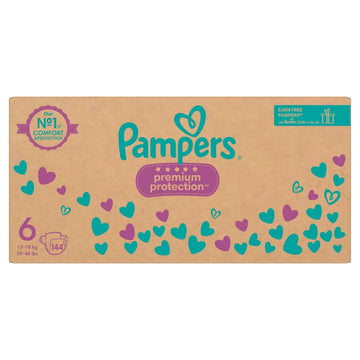 Pampers Premium Protection Size 6, 144 Pack-1