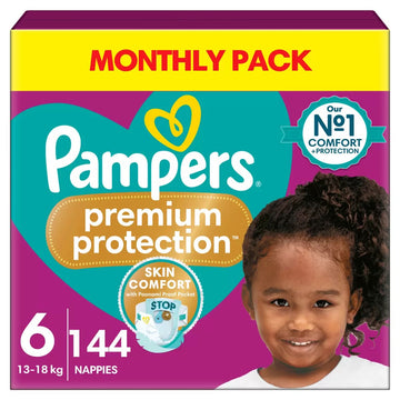 Pampers Premium Protection Size 6, 144 Pack