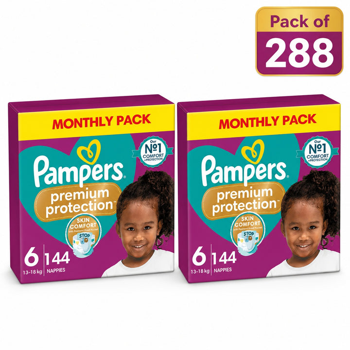 Pampers Premium Protection Size 6, 288 Pack