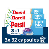 Persil 3 in 1 Non Bio Washing Capsules – 3 × 32 Capsules (96 Washes)