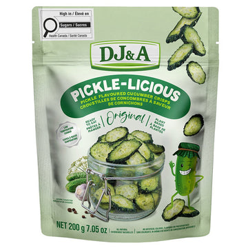 Pickle-Licious Cucumber Crisps DJ&A 200g