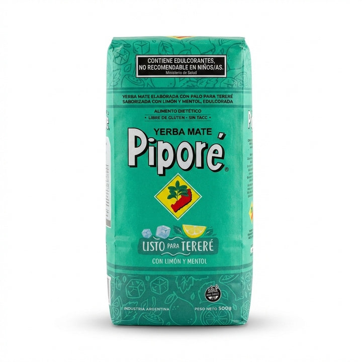 Pipore Yerba Mate Ready for Terere with Lemon and Mentol 500g