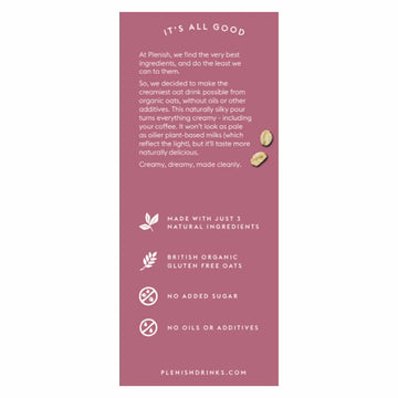 Plenish Organic Oat Milk 1L-1