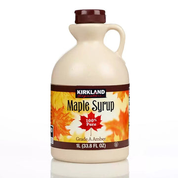 100% Pure Grade A Amber Maple Syrup Kirkland Signature 1L