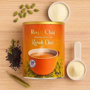 Royal Chai Karak Chai Sweetened Instant Tea Tub 400g 2