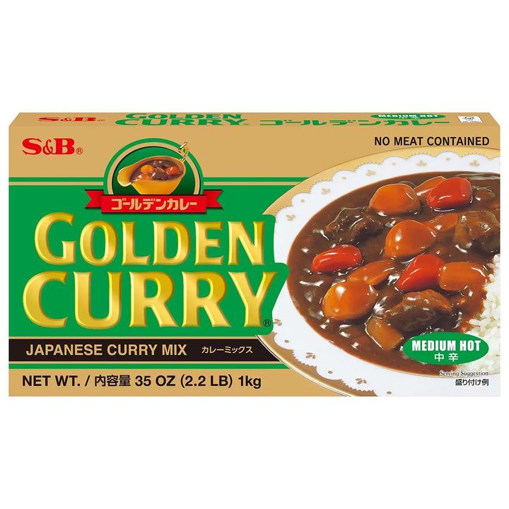 S&B Golden Curry Japanese Curry Mix Medium Hot 1kg-1