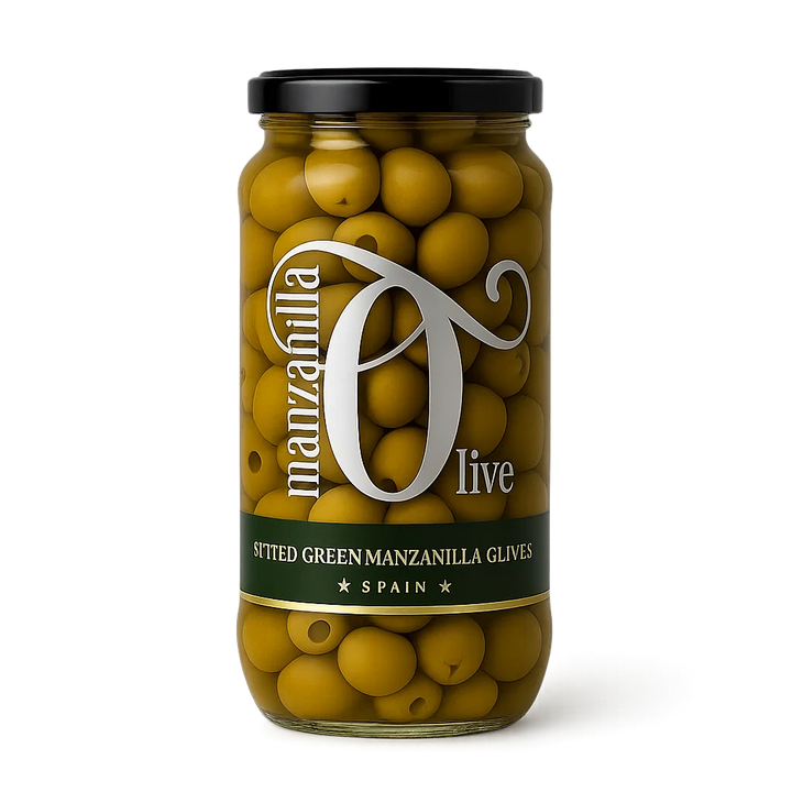 Spanish Pitted Green Olives Manzanilla 940g
