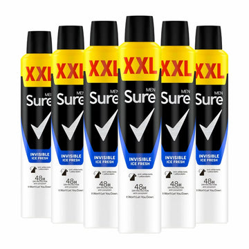 Sure Men Invisible Ice Fresh Anti-Perspirant 300ml X 6