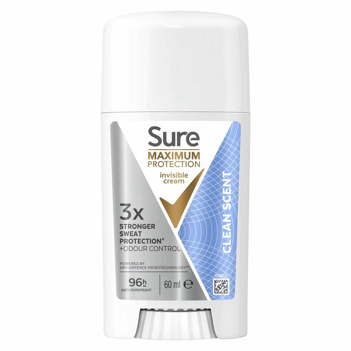 Sure Women Maximum Protection Clean Scent Invisible Cream Antiperspirant Deodorant 60ml