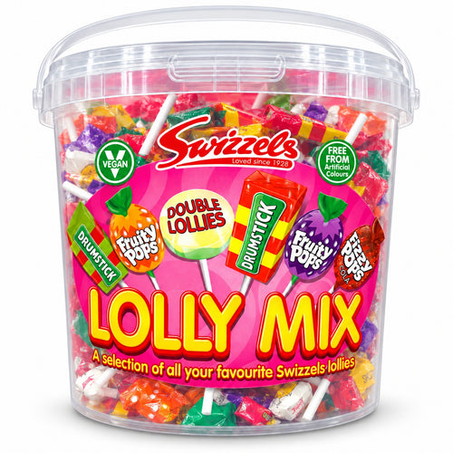 Swizzels Lolly Mix Assorted Lollipops Tub 1.06kg