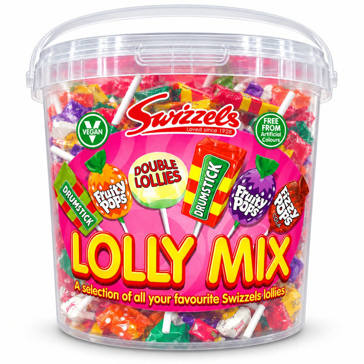 Swizzels Lolly Mix Assorted Lollipops Tub 1.06kg