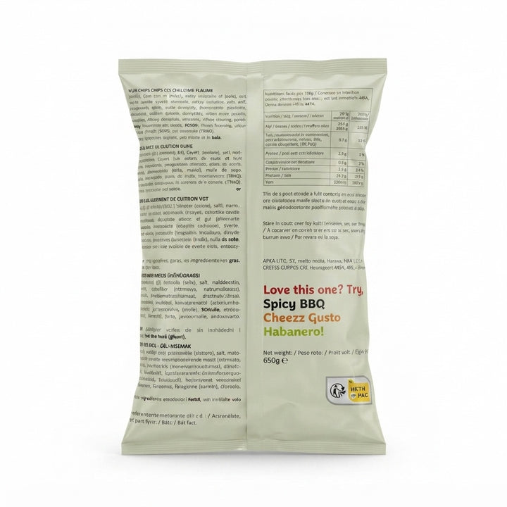 Tillas Chilli & Lime Corn Chips 650g-1