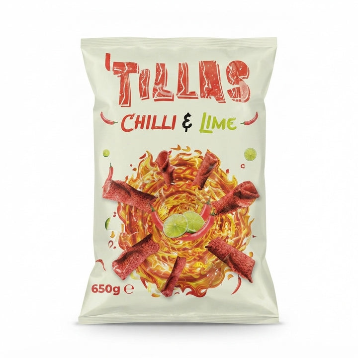 Tillas Chilli & Lime Corn Chips 650g