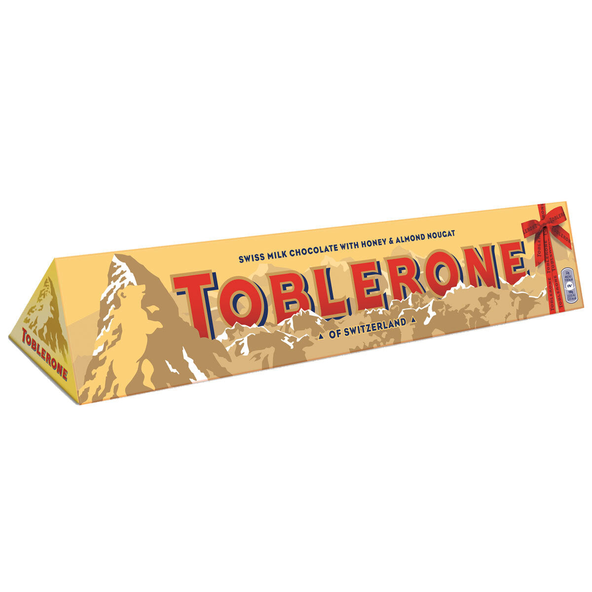Toblerone Swiss Milk Chocolate Bar with Honey and Almond Nougat 750g